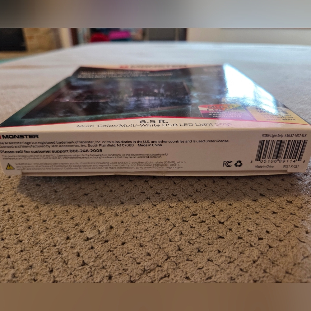New Monster Multi-Color Multi-White LED Light Strip with Remote (MLB7-1027-BLK) - Picture 15 of 16
